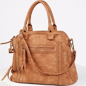 Free People Vegan Leather Handbag Purse Logan Tote